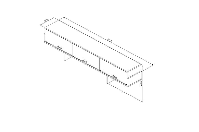 Brin Tv-bänk 180 cm - Natur/Brun - Möbler - TV- & Mediamöbler - TV bänk & mediabänk