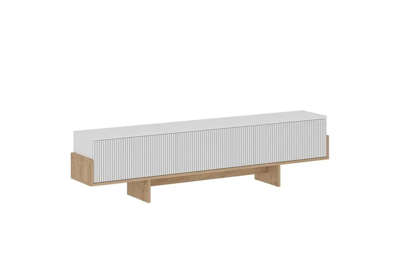 Brin Tv-bänk 180 cm, Natur/Vit