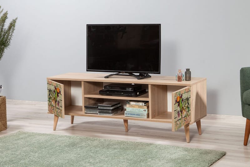 Brokind TV-Bänk 140 cm - Brun - Möbler - TV- & Mediamöbler - TV bänk & mediabänk