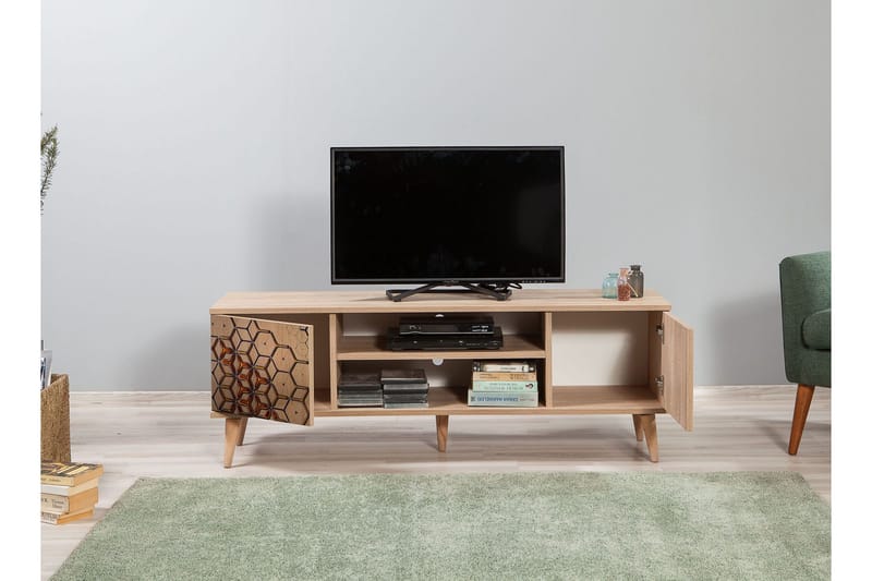 Brokind TV-Bänk 140 cm - Brun - Möbler - TV- & Mediamöbler - TV bänk & mediabänk