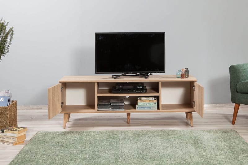 Brokind TV-Bänk 140 cm - Brun - Möbler - TV- & Mediamöbler - TV bänk & mediabänk