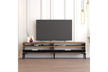 Brutorp Tv-bänk 180 cm - Valnöt/Svart Marmor - Möbler - TV- & Mediamöbler - TV bänk & mediabänk