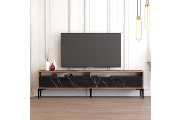 Brutorp Tv-bänk 180 cm - Valnöt/Svart Marmor - Möbler - TV- & Mediamöbler - TV bänk & mediabänk