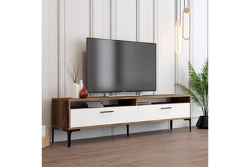 Brutorp Tv-bänk 180 cm - Valnöt/Vit - Möbler - TV- & Mediamöbler - TV bänk & mediabänk