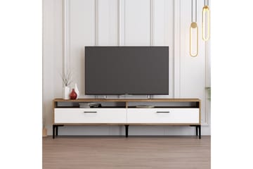 Brutorp Tv-bänk 180 cm - Valnöt/Vit - Möbler - TV- & Mediamöbler - TV bänk & mediabänk