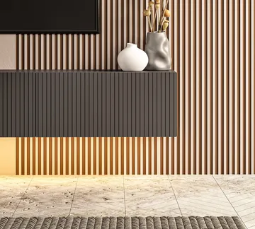 Bruveri TV-bänk 180x28,6x31,4 cm - Antracit - Möbler - TV- & Mediamöbler - TV bänk & mediabänk
