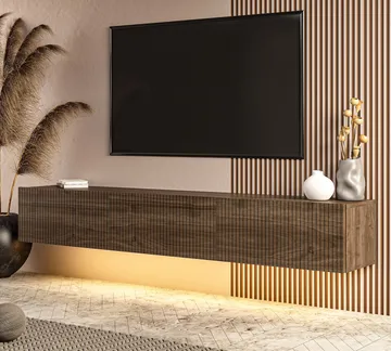 Bruveri TV-bänk 180x28,6x31,4 cm - Valnöt - Möbler - TV- & Mediamöbler - TV bänk & mediabänk