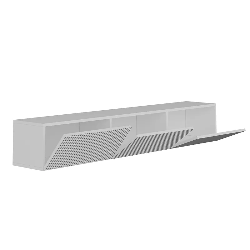 Bruveri TV-bänk 180x28,6x31,4 cm - Vit - Möbler - TV- & Mediamöbler - TV bänk & mediabänk