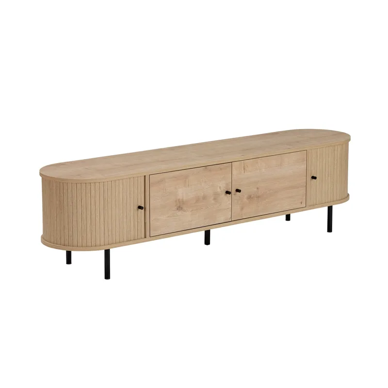 Bryric Tv-bänk 180 cm - Sapphire Oak/Svart - Möbler - TV- & Mediamöbler - TV bänk & mediabänk