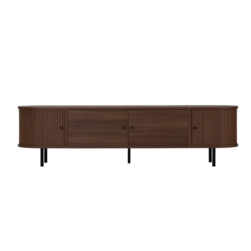 Bryric Tv-bänk 180 cm - Valnöt/Svart - Möbler - TV- & Mediamöbler - TV bänk & mediabänk