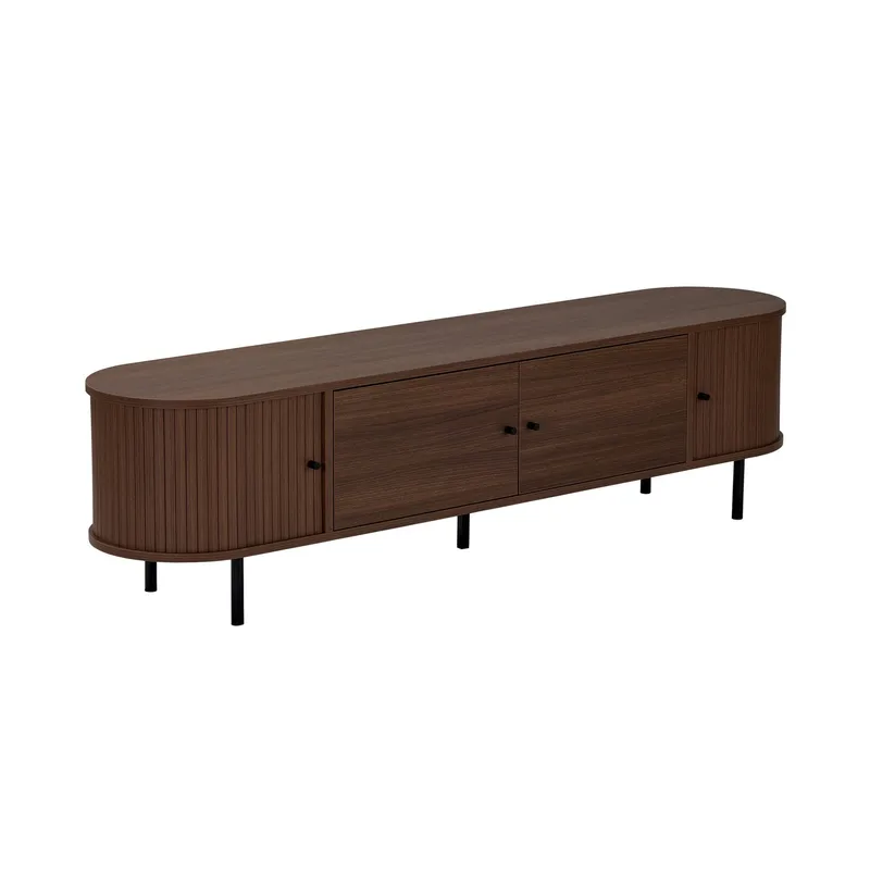 Bryric Tv-bänk 180 cm - Valnöt/Svart - Möbler - TV- & Mediamöbler - TV bänk & mediabänk