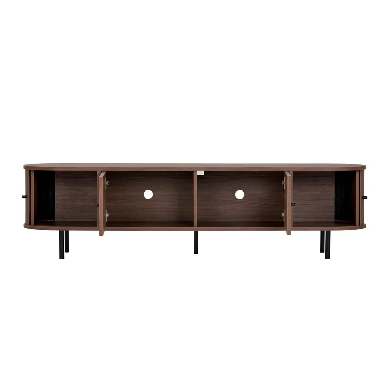 Bryric Tv-bänk 180 cm - Valnöt/Svart - Möbler - TV- & Mediamöbler - TV bänk & mediabänk