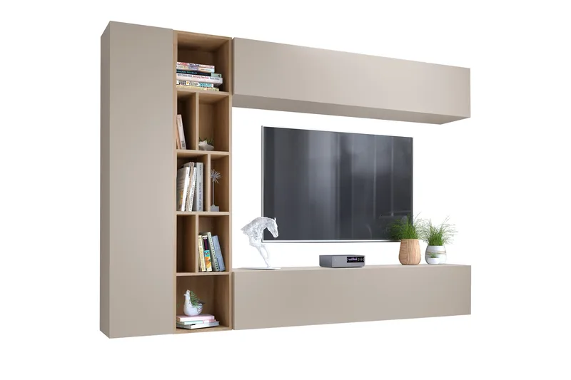 Bulet Tv-möbelset 224x33 cm, Beige