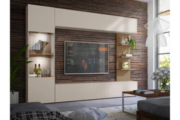 Bunda Tv-möbelset 250x30 cm - Beige - Möbler - TV- & Mediamöbler - TV-möbelset