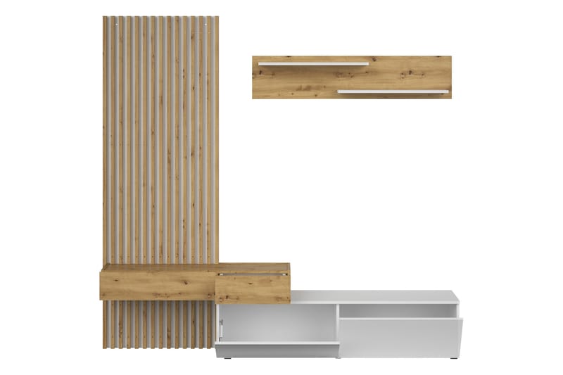 Bunkar Tv-möbelset 210x43 cm - Brun/Svart - Möbler - TV- & Mediamöbler - TV-möbelset