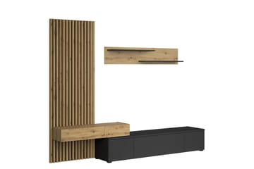 Bunkar Tv-möbelset 250x43 cm - Brun/Svart - Möbler - TV- & Mediamöbler - TV-möbelset