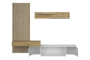 Bunkar Tv-möbelset 250x43 cm - Brun/Svart - Möbler - TV- & Mediamöbler - TV-möbelset