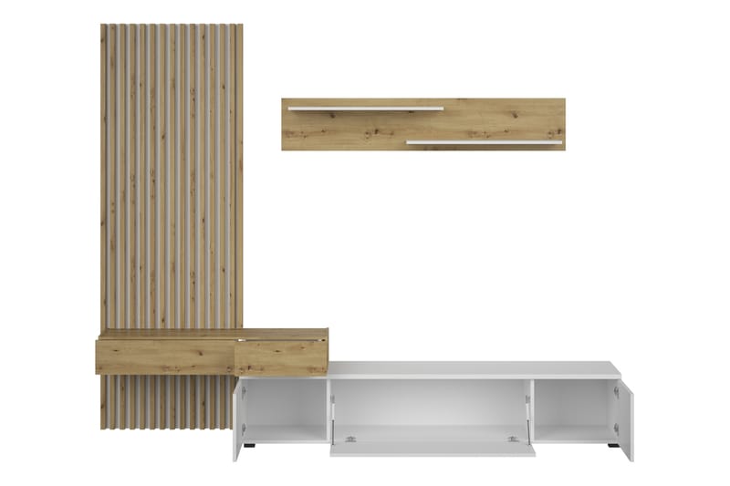 Bunkar Tv-möbelset 250x43 cm - Brun/Svart - Möbler - TV- & Mediamöbler - TV-möbelset