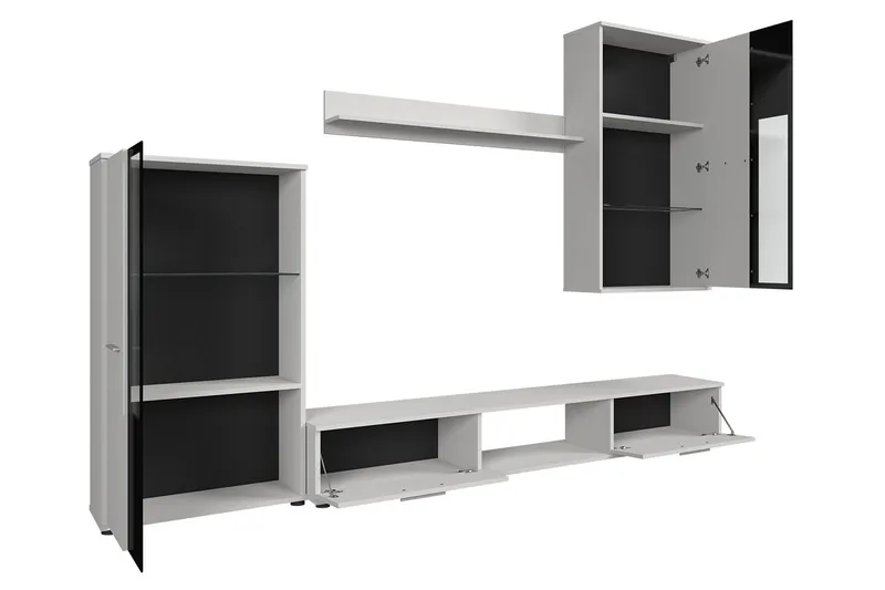 Bunta Tv-möbelset 235x40 cm - Vit - Möbler - TV- & Mediamöbler - TV-möbelset