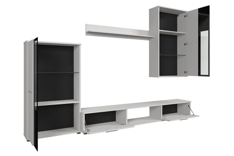 Bunta Tv-möbelset 235x40 cm - Vit - Möbler - TV- & Mediamöbler - TV-möbelset