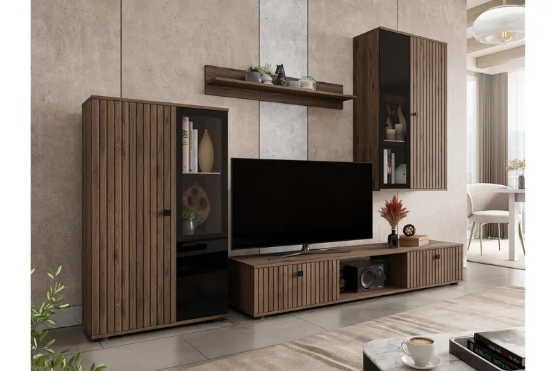 Bunta Tv-möbelset, Grå