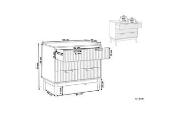 Byrå Lynwood 3 lådor - Förvaring - Förvaringsmöbler - Byrå - Hallbyrå
