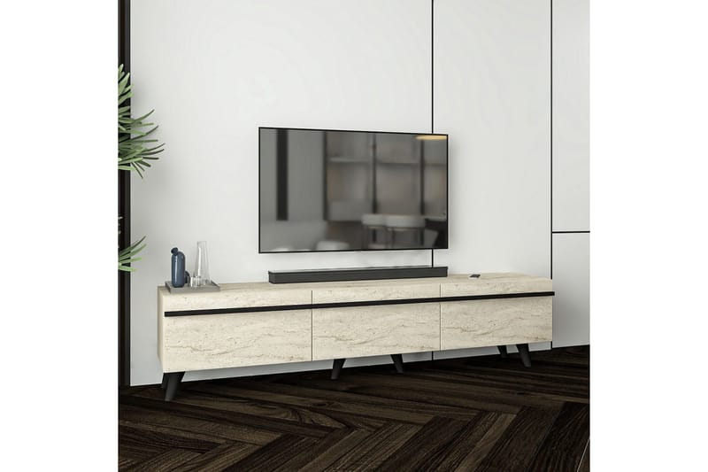 Calna Tv-bänk - Beige - Möbler - TV- & Mediamöbler - TV bänk & mediabänk