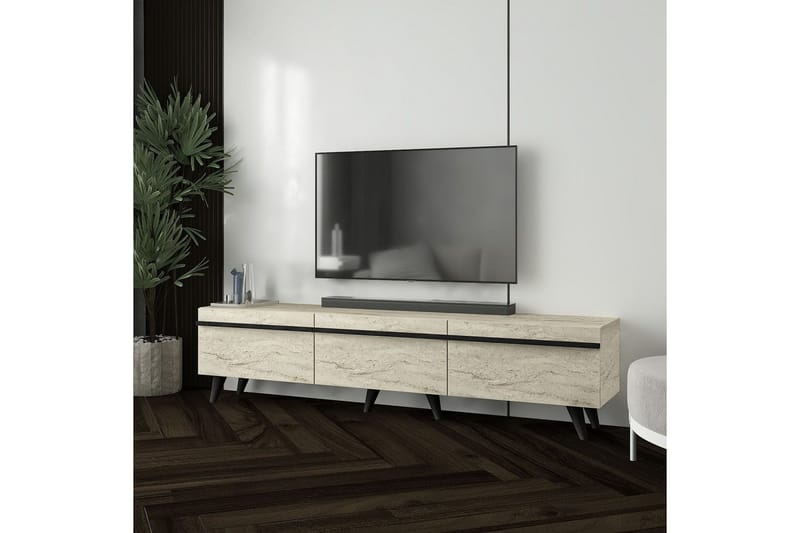 Calna Tv-bänk - Beige - Möbler - TV- & Mediamöbler - TV bänk & mediabänk