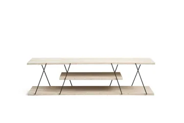 Canaz Tv-bänk 120 cm - Svart/Marmor - Möbler - TV- & Mediamöbler - TV bänk & mediabänk