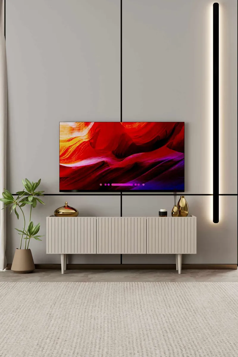 Capella TV-bänk 120x50x29 cm - Sandsten - Möbler - TV- & Mediamöbler - TV bänk & mediabänk