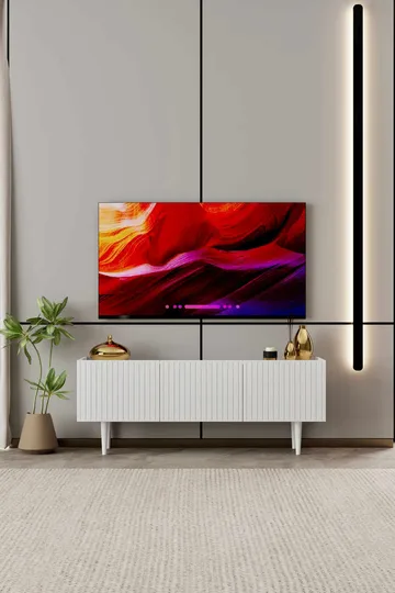 Capella TV-bänk 120x50x29 cm - Vit - Möbler - TV- & Mediamöbler - TV bänk & mediabänk