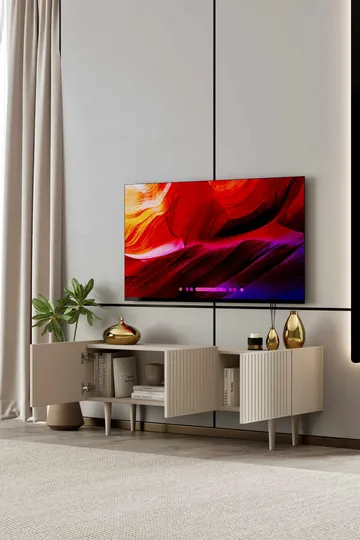 Capella TV-bänk 140x50x29 cm - Sandsten - Möbler - TV- & Mediamöbler - TV bänk & mediabänk