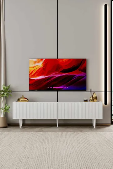 Capella TV-bänk 160x50x29 cm - Vit - Möbler - TV- & Mediamöbler - TV bänk & mediabänk