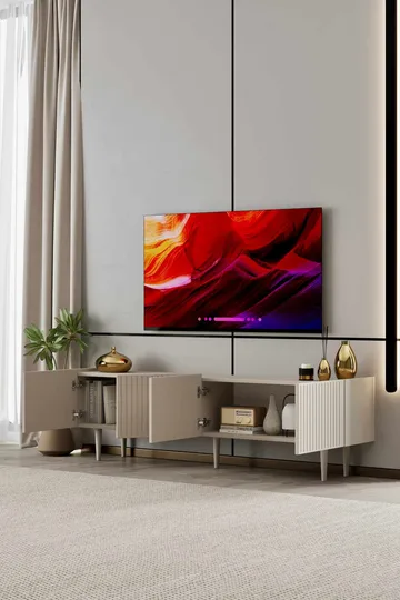 Capella TV-bänk 180x50x29 cm - Sandsten - Möbler - TV- & Mediamöbler - TV bänk & mediabänk