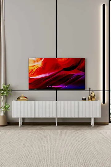 Capella TV-bänk 180x50x29 cm - Vit - Möbler - TV- & Mediamöbler - TV bänk & mediabänk