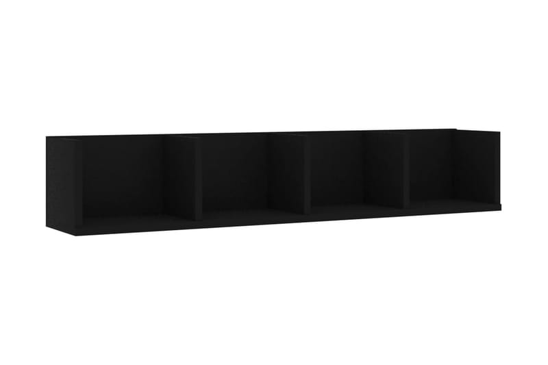 CD-hylla svart 100x18x18 cm spånskiva - CD-hylla & DVD-hylla