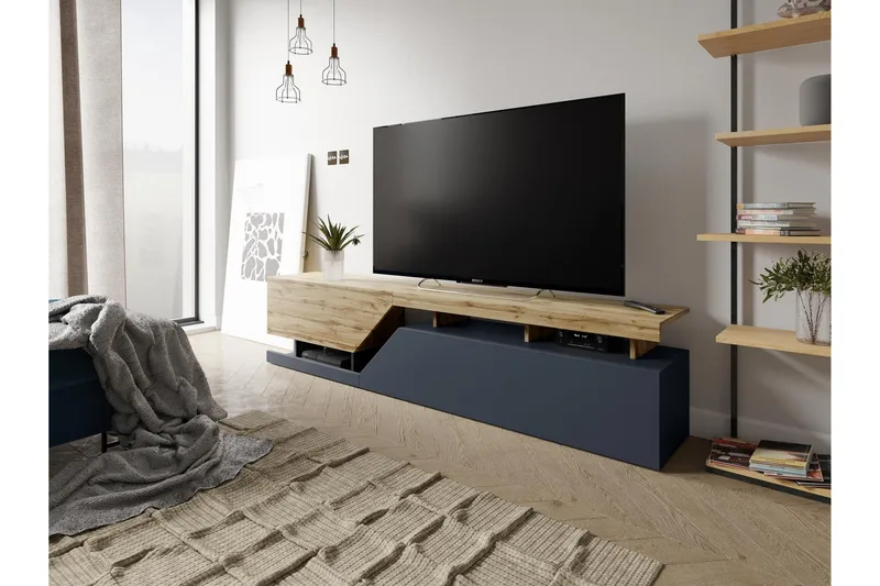 Ceelias Tv-bänk 200 cm - Antracit - Möbler - TV- & Mediamöbler - TV bänk & mediabänk