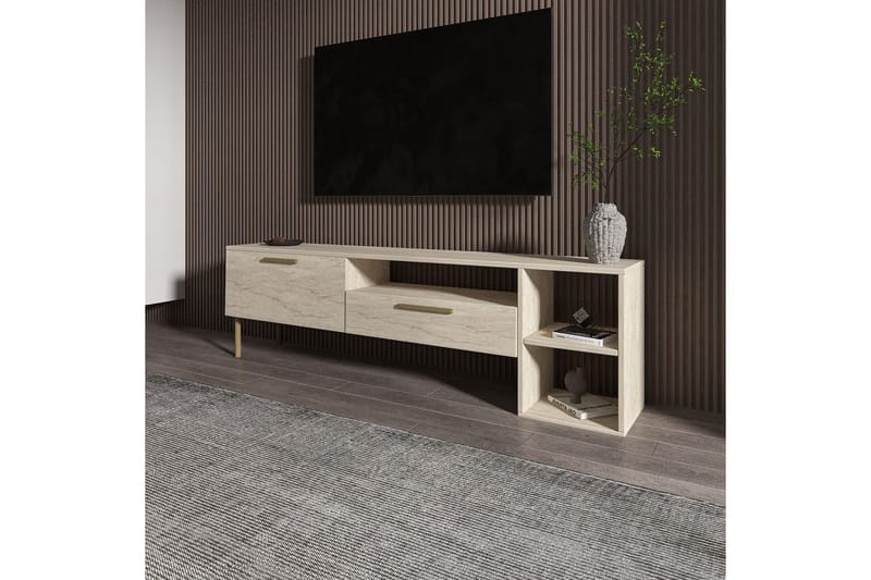 Chaclla Tv-bänk 150 cm - Beige - Möbler - TV- & Mediamöbler - TV bänk & mediabänk