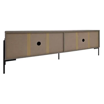 Charlene Tv-bänk 175 cm - Vit fiskbensek / vit ek - Möbler - TV- & Mediamöbler - TV bänk & mediabänk