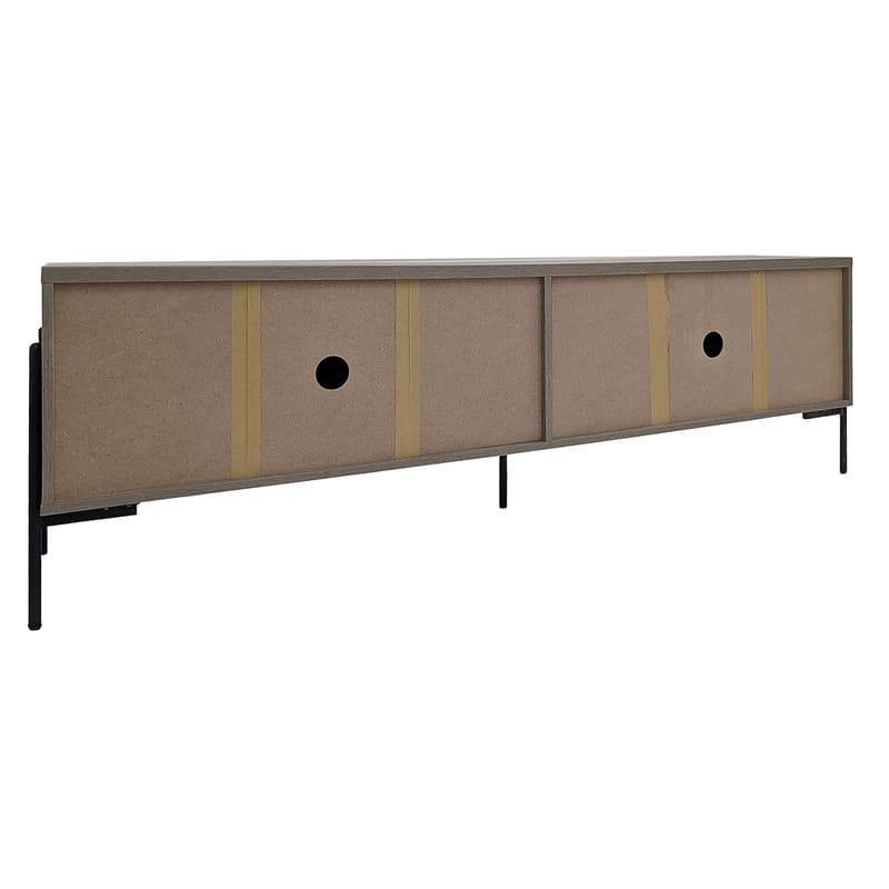 Charlene Tv-bänk 175 cm - Vit fiskbensek / vit ek - Möbler - TV- & Mediamöbler - TV bänk & mediabänk