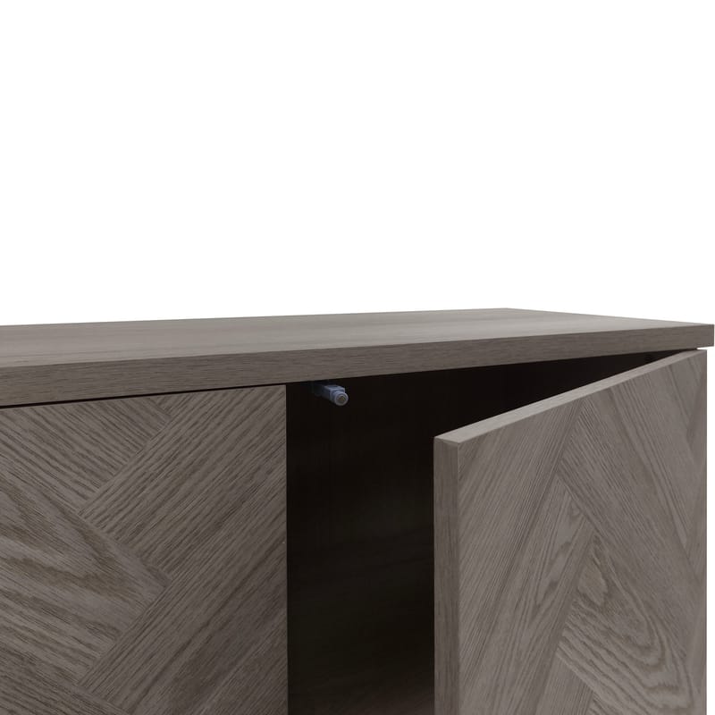 Charlene Tv-bänk 175 cm - Vit fiskbensek / vit ek - Möbler - TV- & Mediamöbler - TV bänk & mediabänk