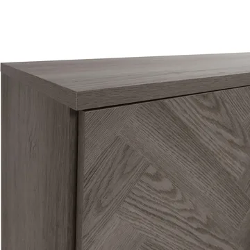 Charlene Tv-bänk 175 cm - Vit fiskbensek / vit ek - Möbler - TV- & Mediamöbler - TV bänk & mediabänk