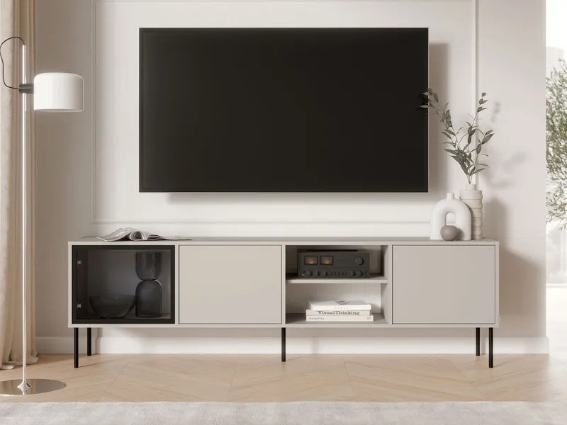 Claven Tv-bänk 201 cm - beige - Möbler - TV- & Mediamöbler - TV bänk & mediabänk