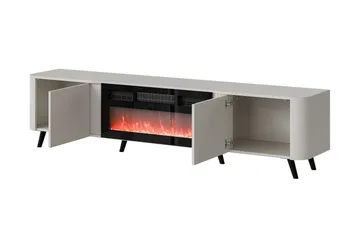 Clement Tv-bänk 200 cm - Svart/Brun - Möbler - TV- & Mediamöbler - TV bänk & mediabänk