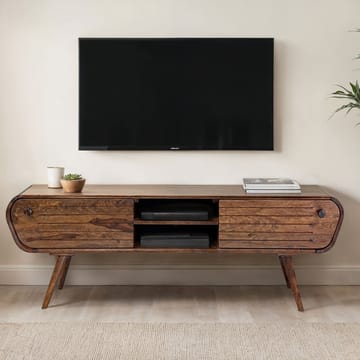 Coreri TV-bänk 160 cm - Mörkbrun - Möbler - TV- & Mediamöbler - TV bänk & mediabänk