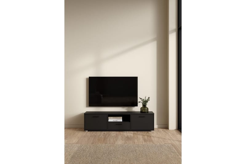 Cristian Tv-bänk 147 cm - Svart - Möbler - TV- & Mediamöbler - TV bänk & mediabänk