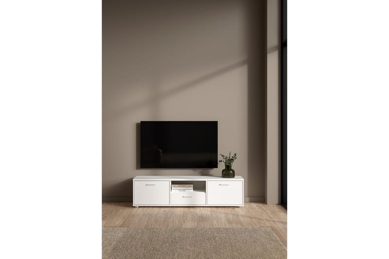 Cristian Tv-bänk 147 cm - Vit - Möbler - TV- & Mediamöbler - TV bänk & mediabänk