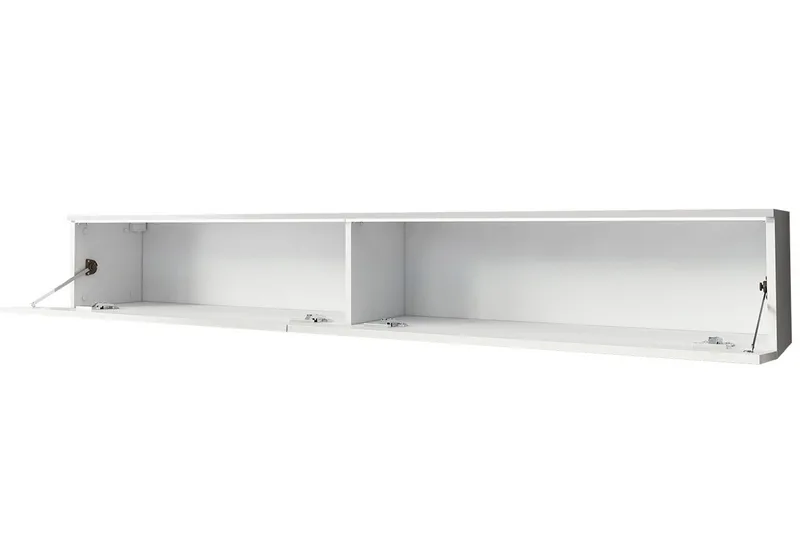 Cuguen TV-bänk 180 cm LED-belysning - Trä/Natur|Vit|Vit LED - Möbler - TV- & Mediamöbler - TV bänk & mediabänk