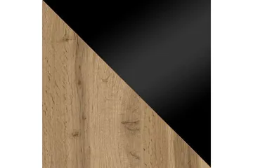 Cuguen Tv-skåp 180 cm Vit LED - Natur/Svart - Möbler - TV- & Mediamöbler - TV bänk & mediabänk