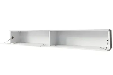 Cuguen Tv-skåp 180 cm Vit LED - Vit - Möbler - TV- & Mediamöbler - TV bänk & mediabänk